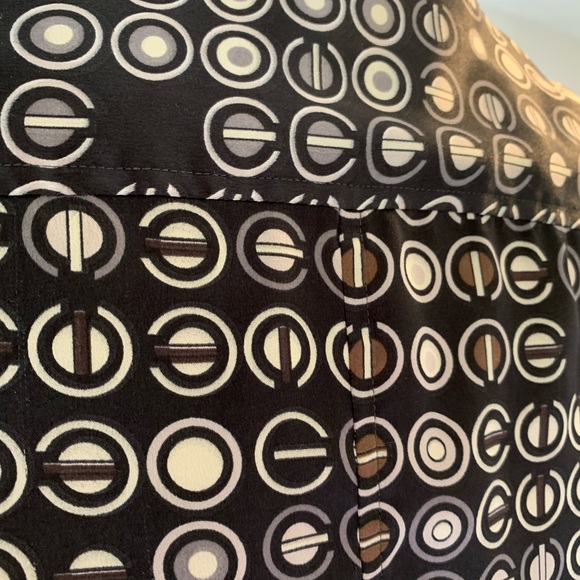 BCBGMaxAzria botton front short sleeve PJ pajama top - Picture 6 of 8